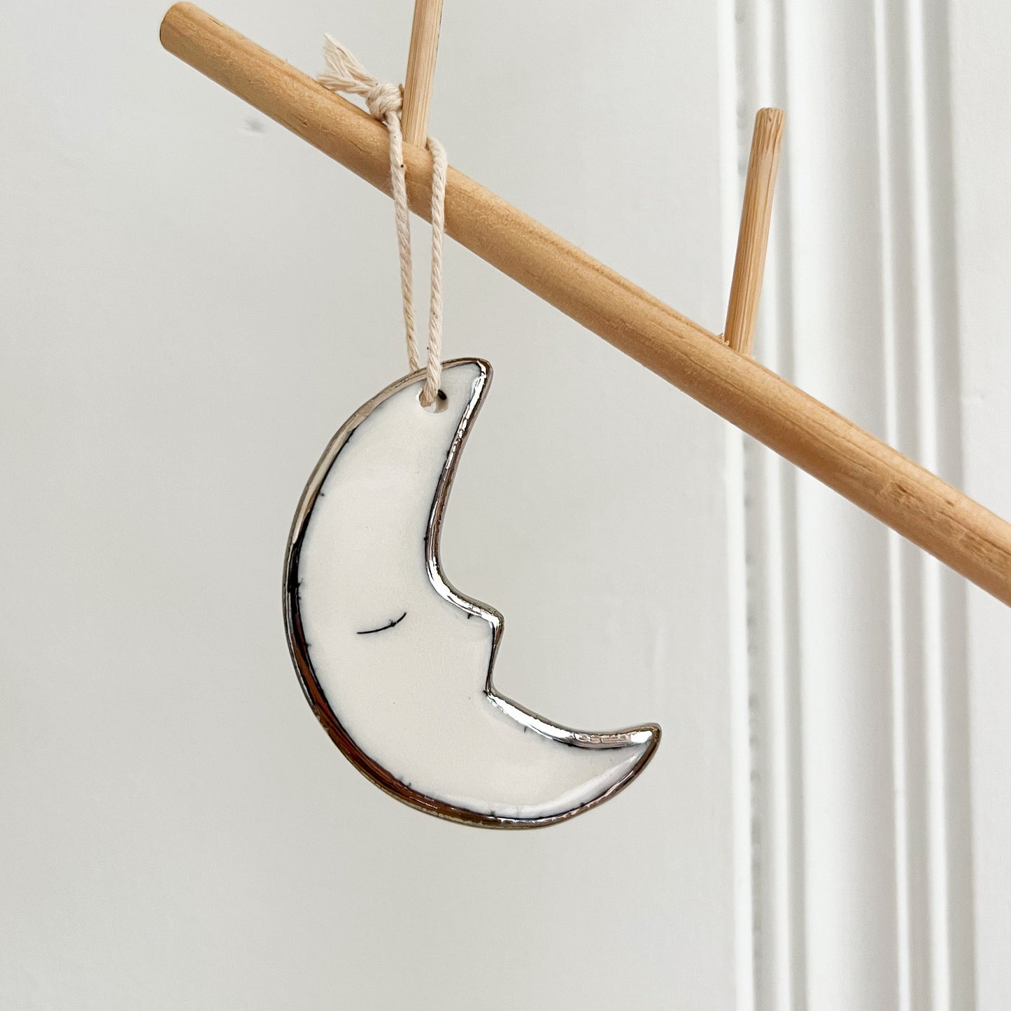 Silvery Moon Ornament