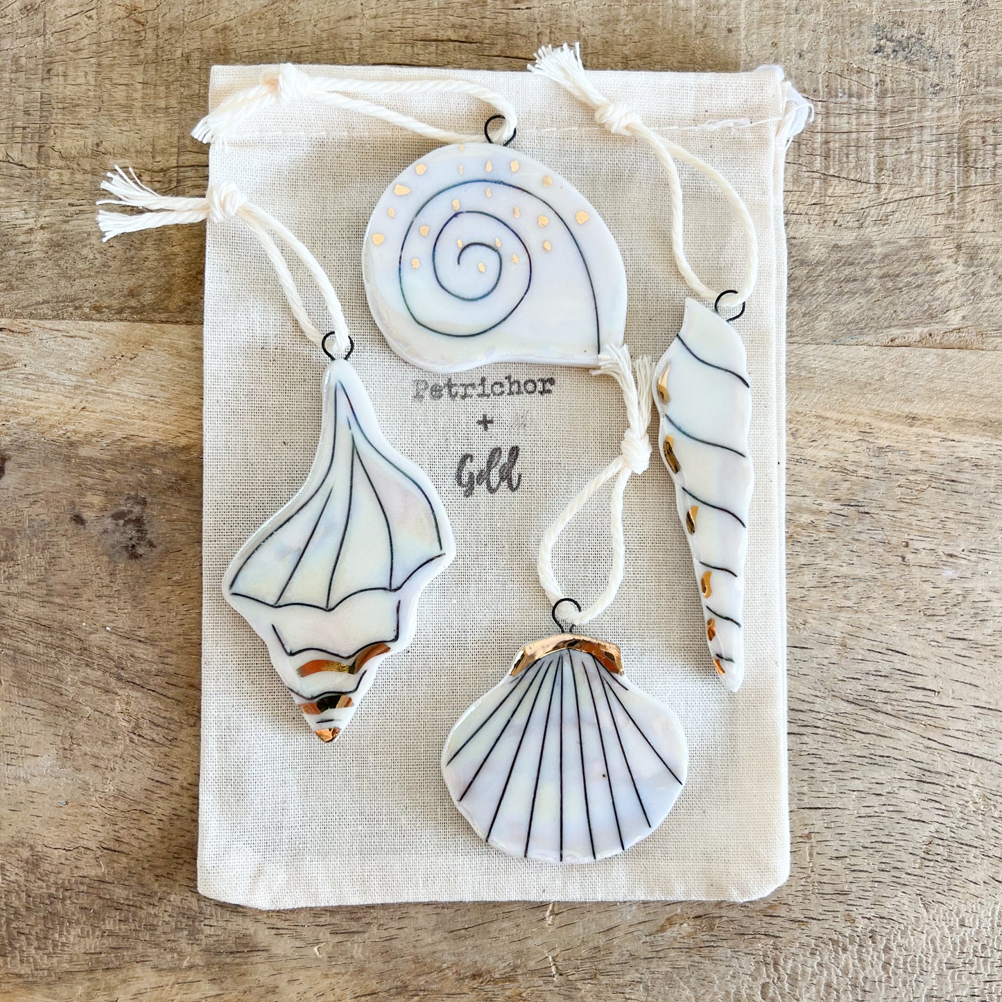 Mini Shell ornament set