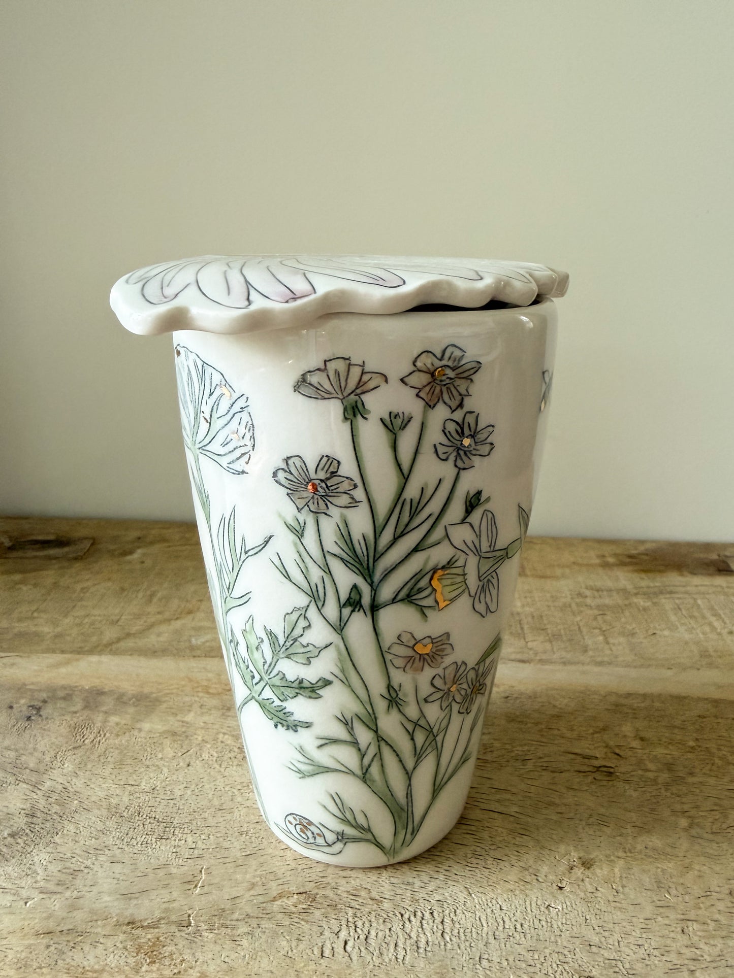 Pollinator Garden walking mug (#1)