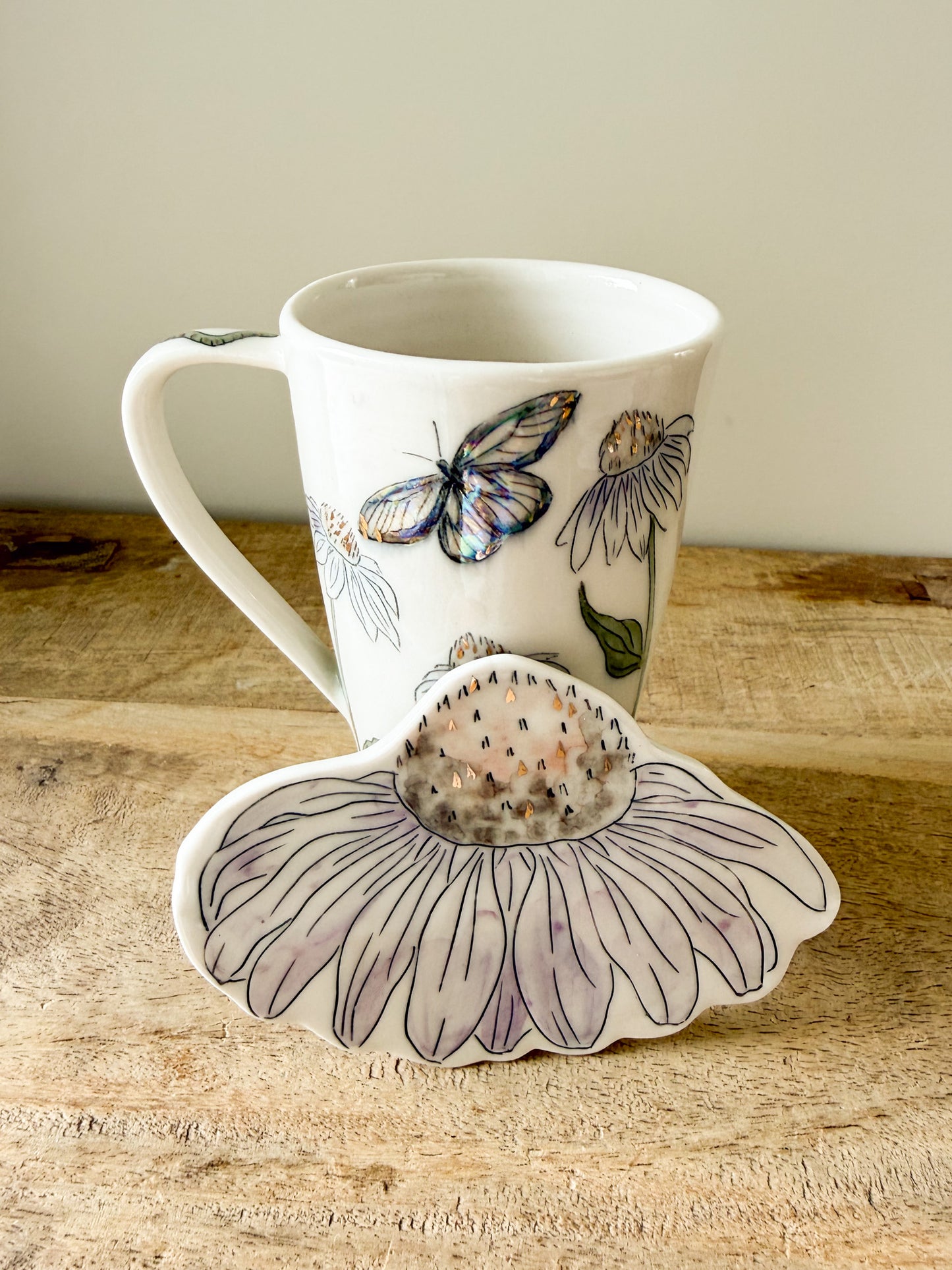 Pollinator Garden walking mug (#3)